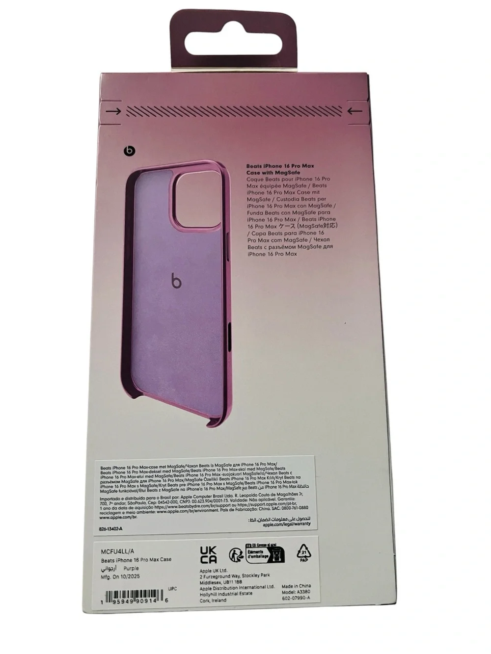 NIB Beats iPhone 16 Pro Max Case with MagSafe in Purple